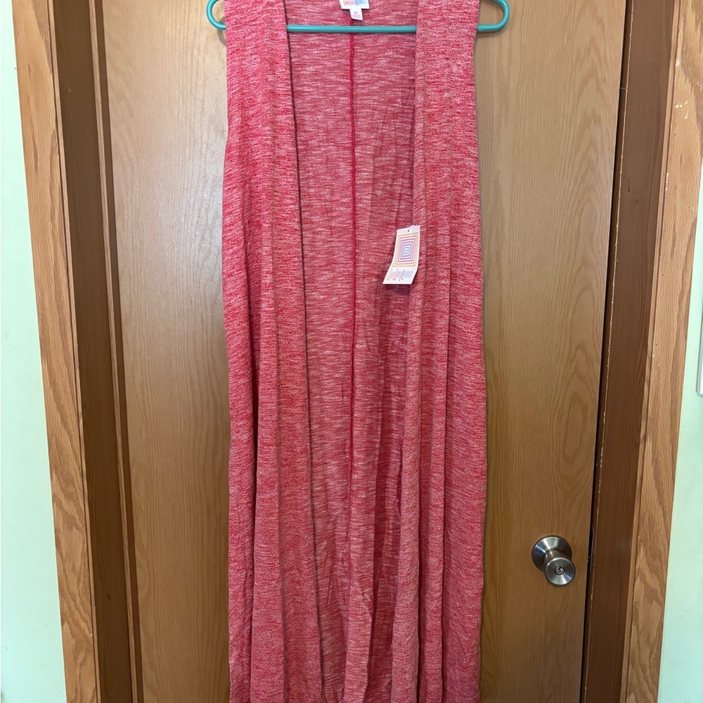LuLaRoe Joy Elegant Red Vest